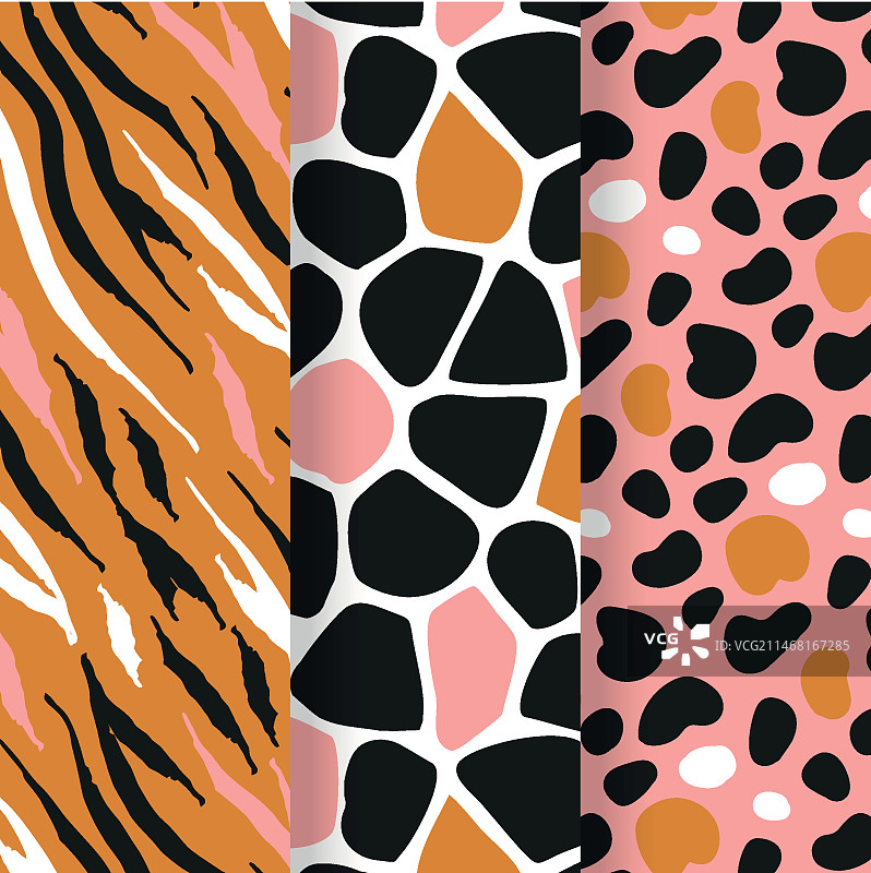 现代动物纹样图案合集图片素材