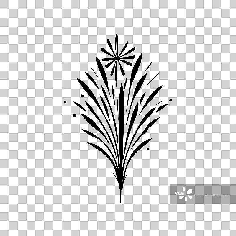 愚人节烟花手绘图标图片素材