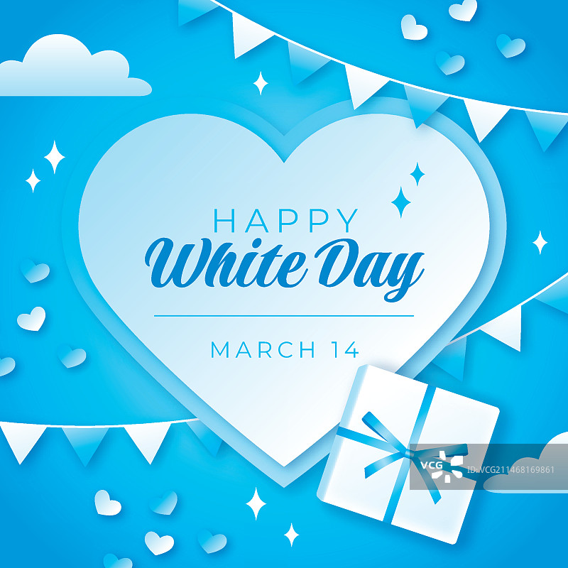 渐变白色日插画图片素材