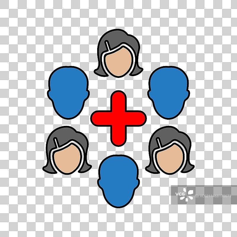 医疗团队图标图片素材