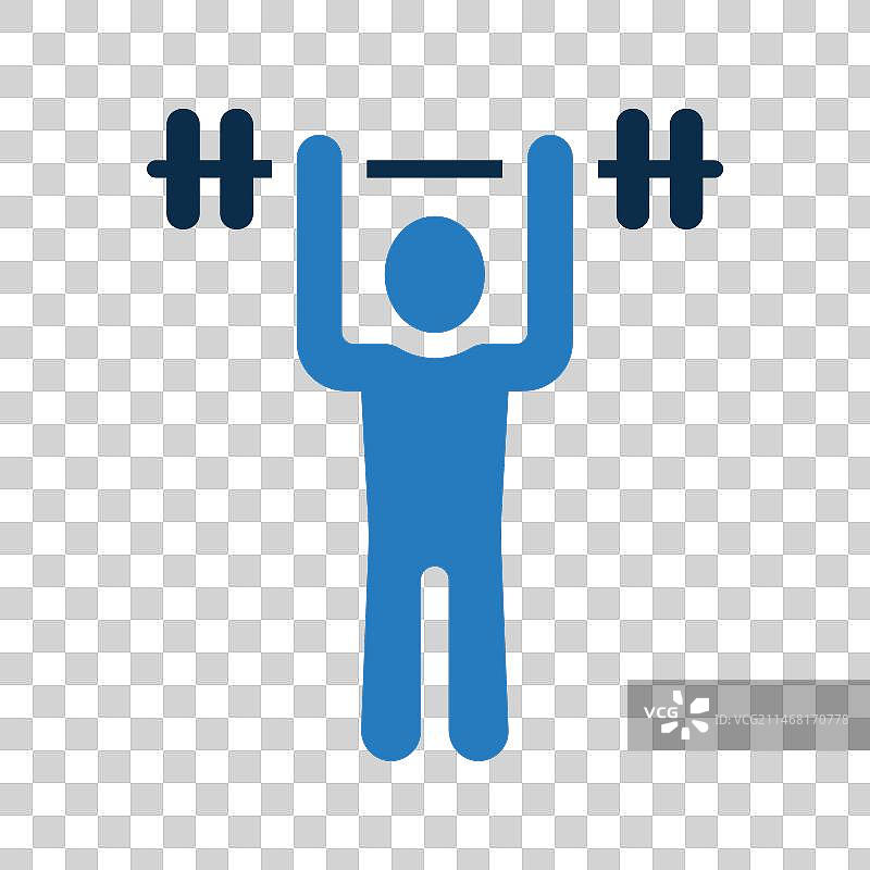 举重运动图标图片素材