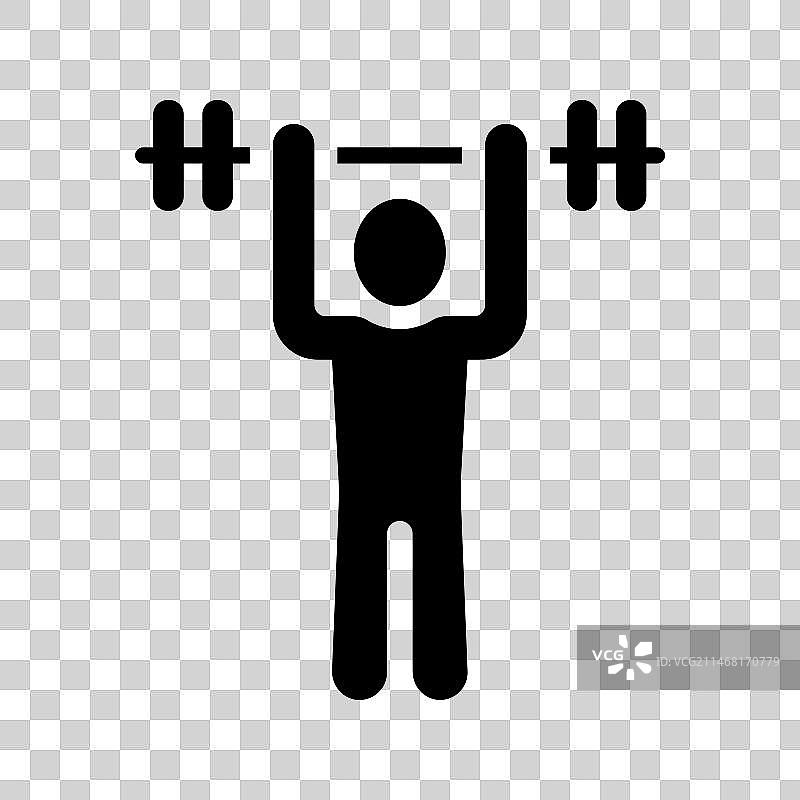 举重运动图标图片素材