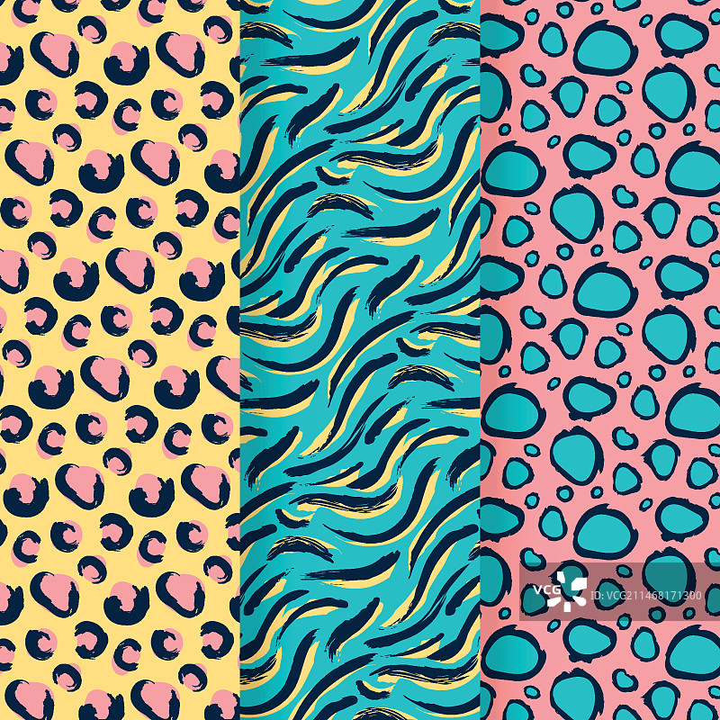 现代动物纹样图案合集图片素材