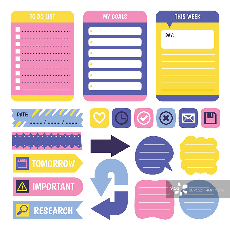 剪贴簿套装图片素材