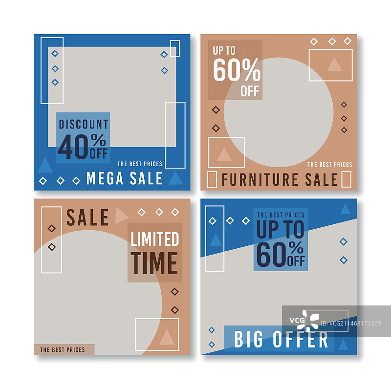 家具促销Instagram帖子合集图片素材