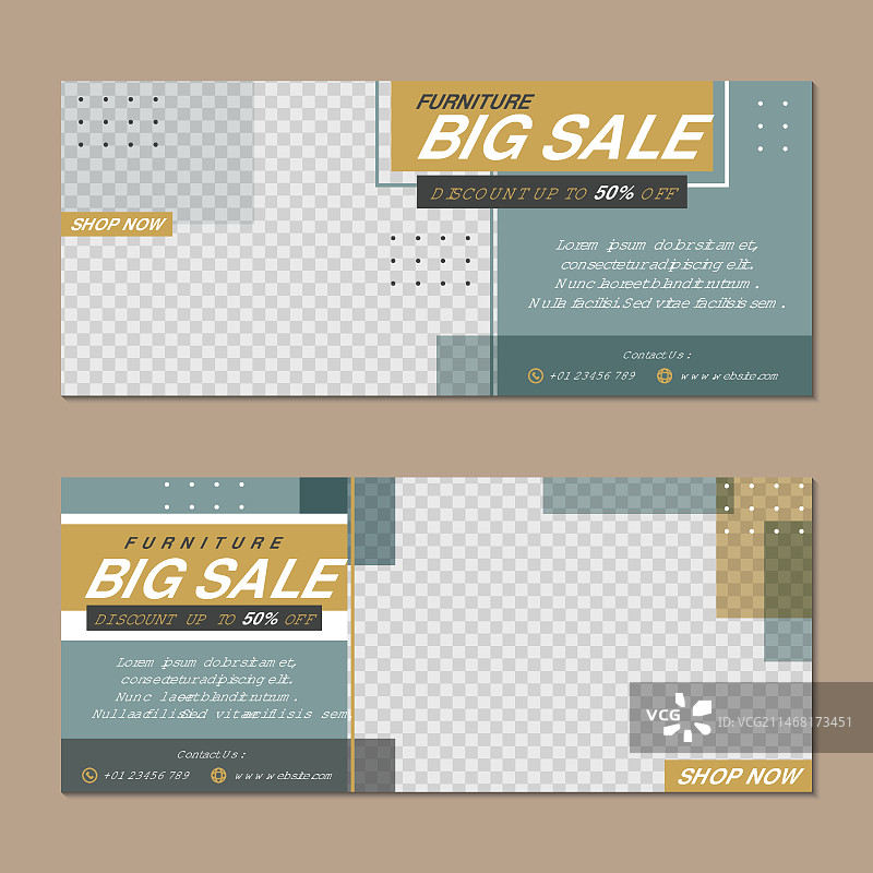 家具促销banner设计图片素材