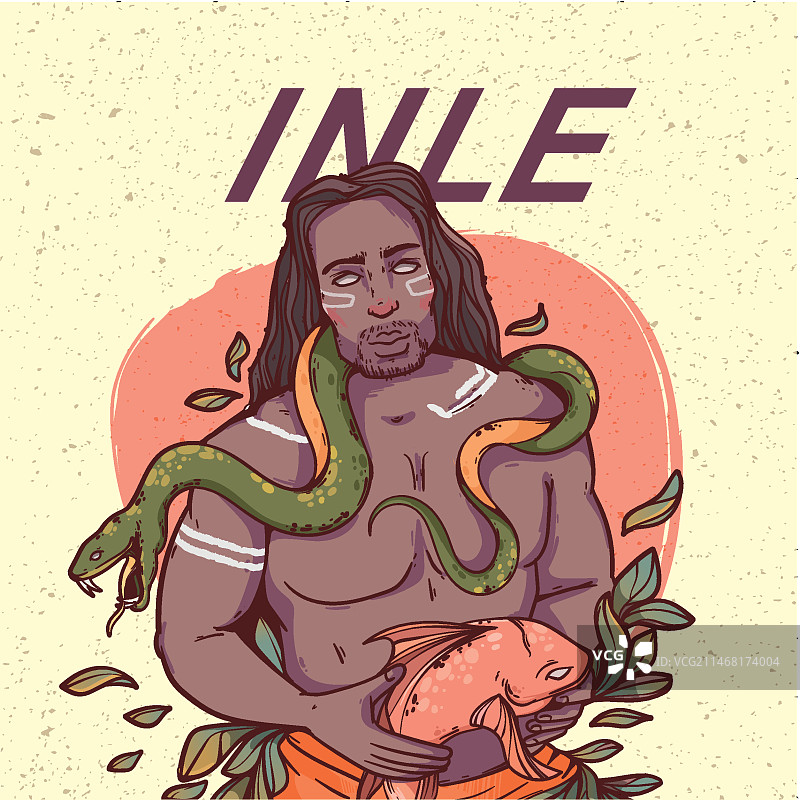 手绘奥里沙斯插画图片素材