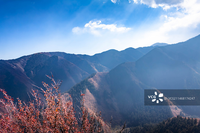 秋日兴隆山图片素材