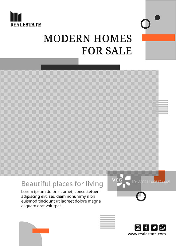 房地产海报模板图片素材