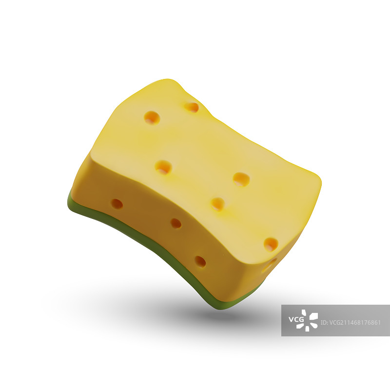 逼真的彩色清洁海绵图片素材