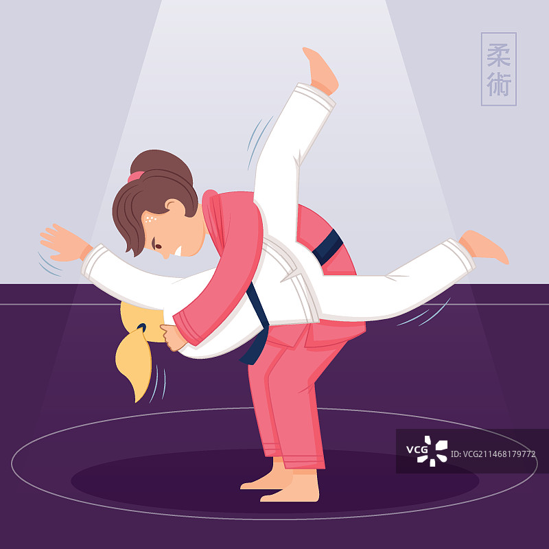 柔术运动员格斗图片素材