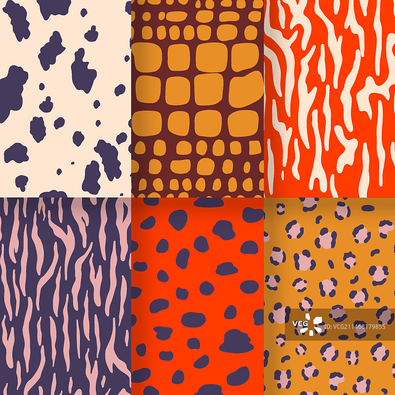 现代动物纹样图案合集图片素材