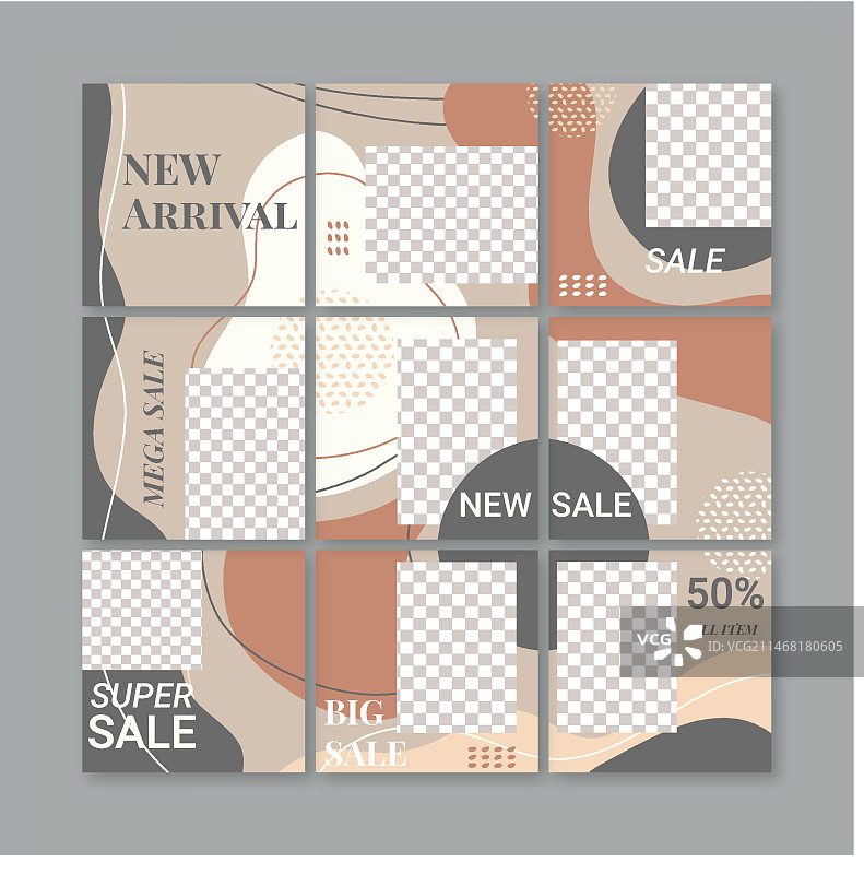 Instagram促销帖子合集图片素材