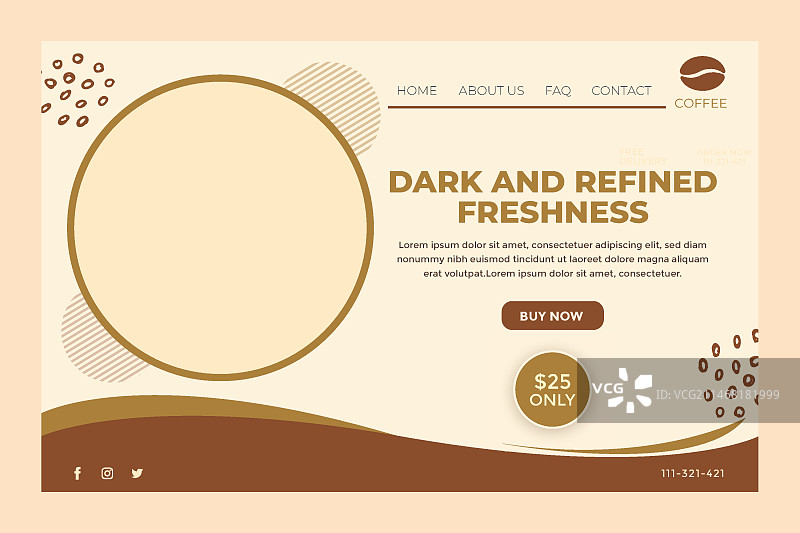 咖啡杯咖啡豆登录页图片素材