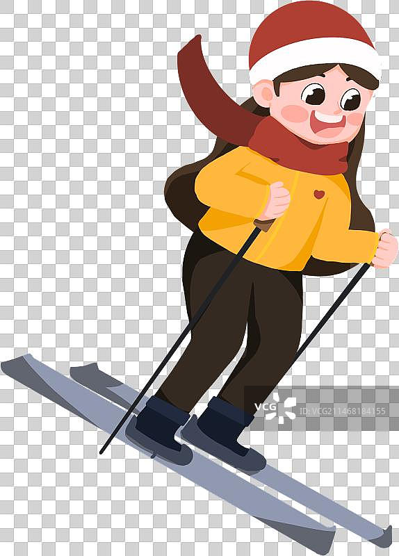 冬日滑雪人物png素材图片素材