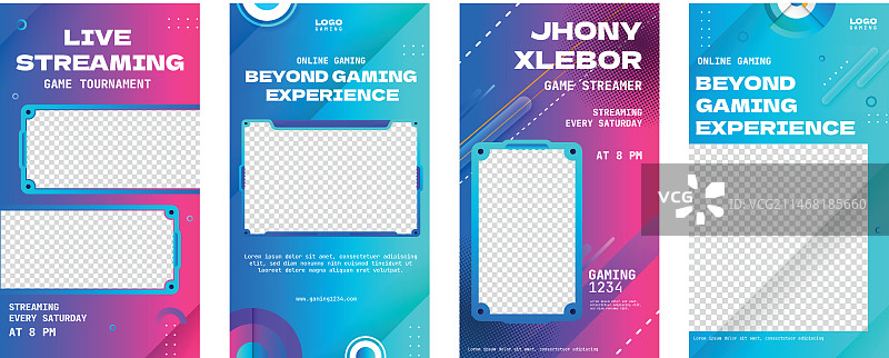 渐变游戏竞赛Instagram快拍图片素材