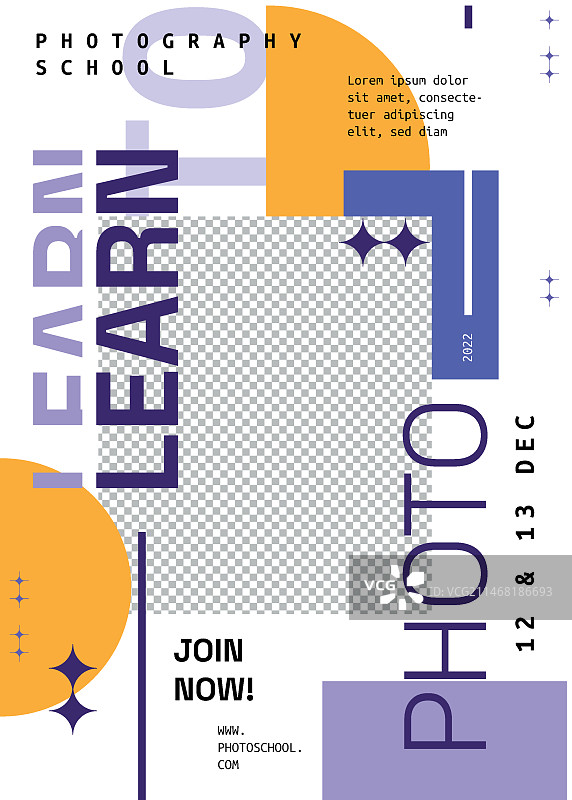 扁平风格摄影模板图片素材