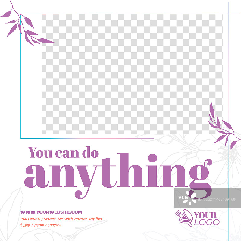 化妆品宣传单模板图片素材