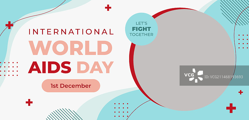 世界艾滋病日横幅模板图片素材