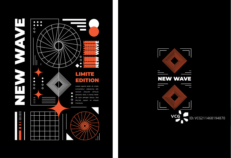 街头服饰手绘设计插画图片素材