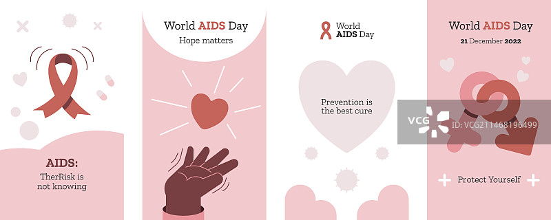 世界艾滋病日纪念Instagram快拍系列图片素材
