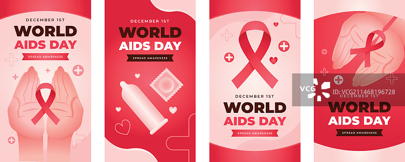 世界艾滋病日纪念Instagram快拍系列图片素材