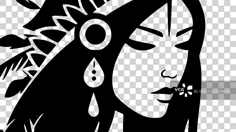 波西米亚风 - 黑与白图片素材