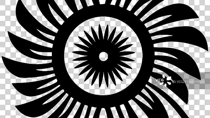 波西米亚风 - 黑白隔离图标图片素材