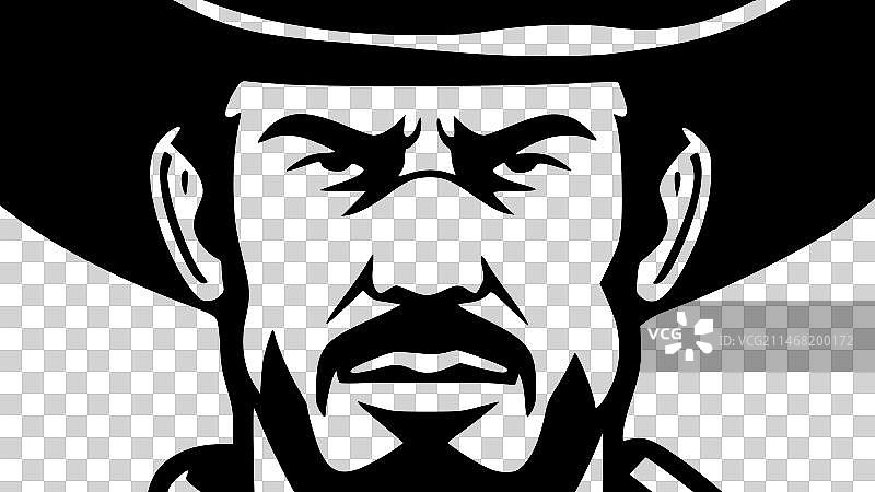 牛仔 - 简约扁平风logo图片素材