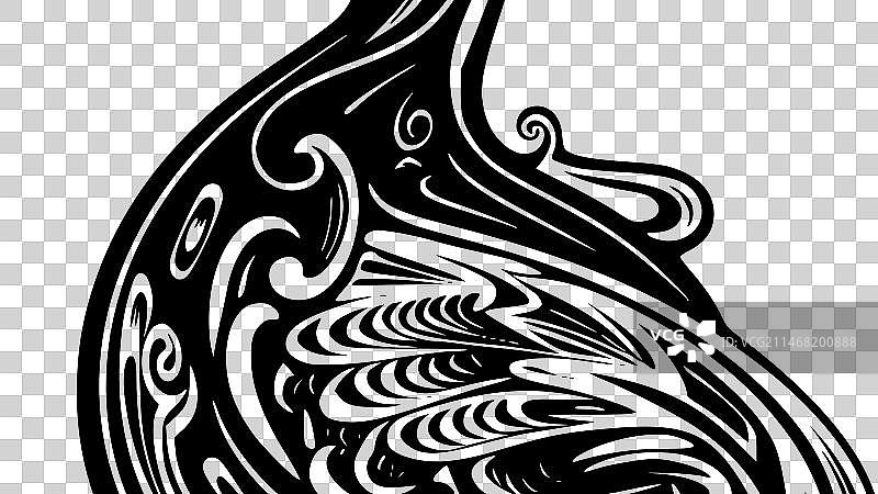 鸭子：极简扁平风格标志图片素材