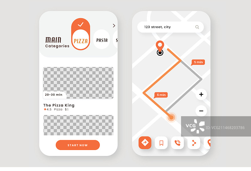 位置App界面图片素材