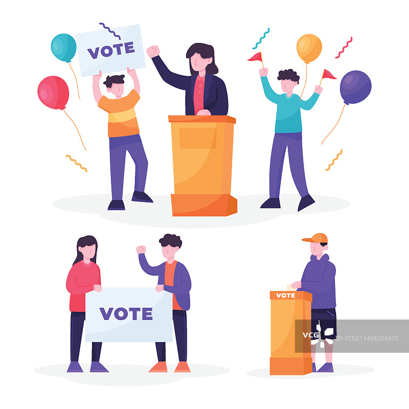 竞选活动场景合集图片素材
