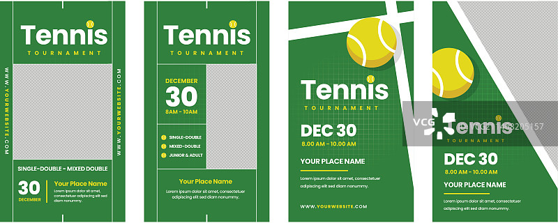 扁平风网球Instagram快拍素材图片素材