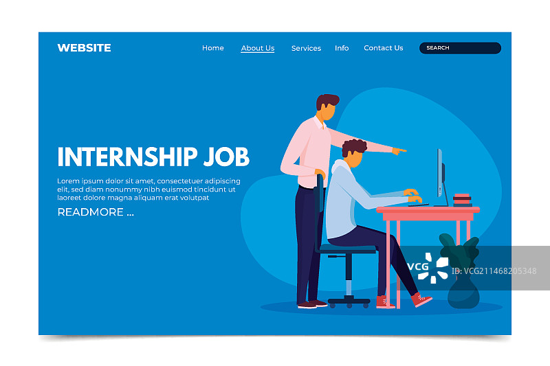 实习工作主页模板图片素材