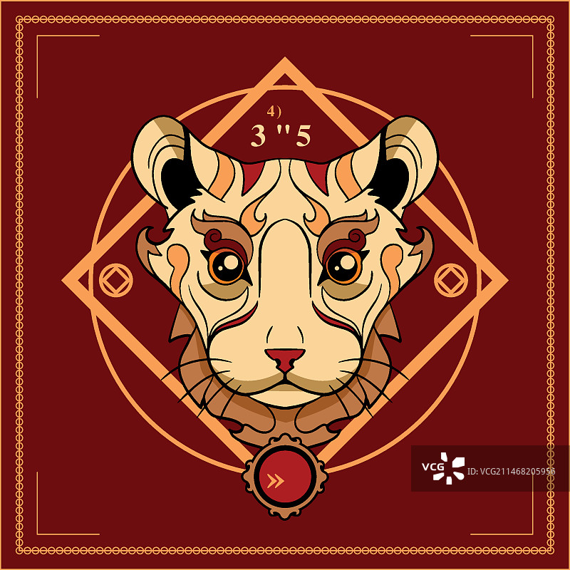 手绘中国十二生肖动物插画图片素材