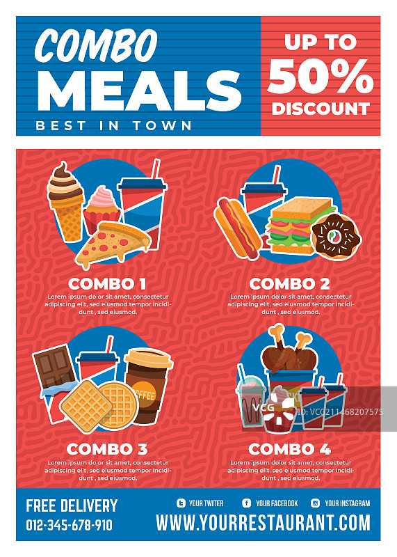 套餐海报模板图片素材