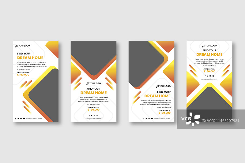 房地产Instagram快拍模板图片素材