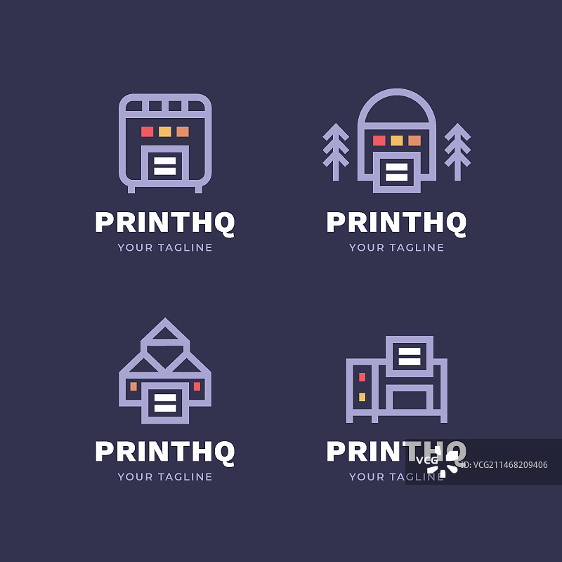 印刷公司标志设计图片素材