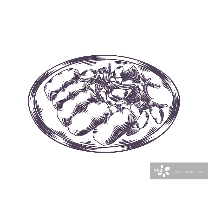 手绘土耳其食物插画图片素材