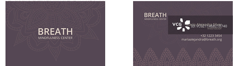 冥想静心横版名片图片素材