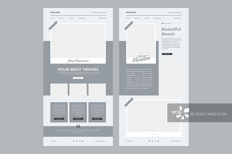 博主电子邮件模板图片素材