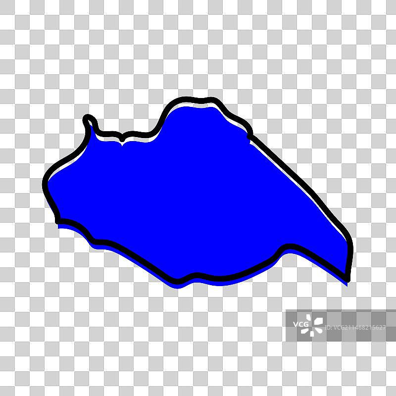 乌拉圭阿蒂加斯省地图图片素材