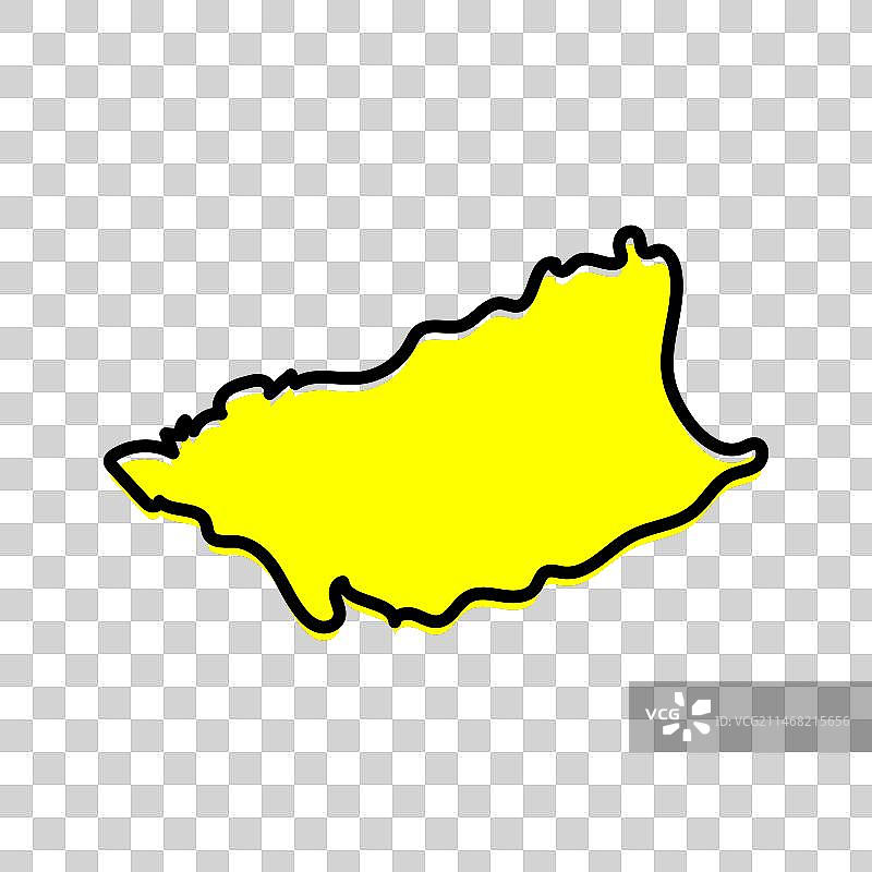 乌拉圭杜拉斯诺省地图图片素材