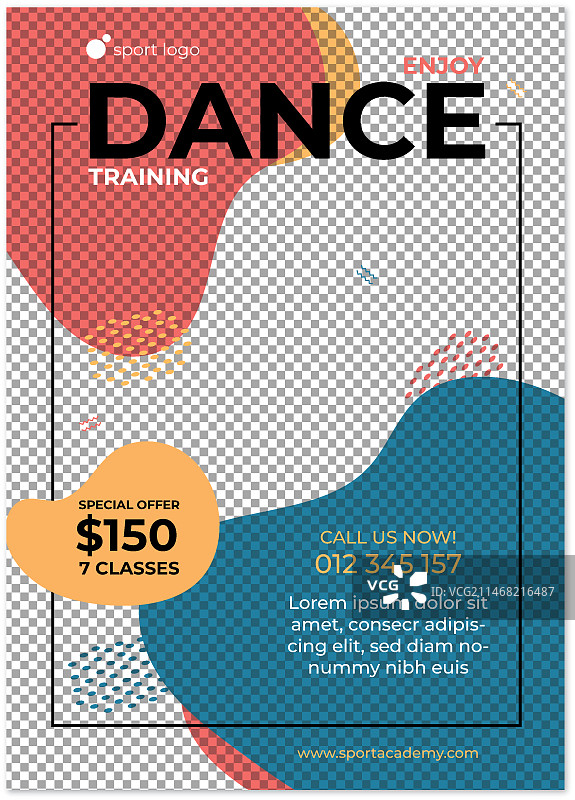 带照片的运动海报模板图片素材