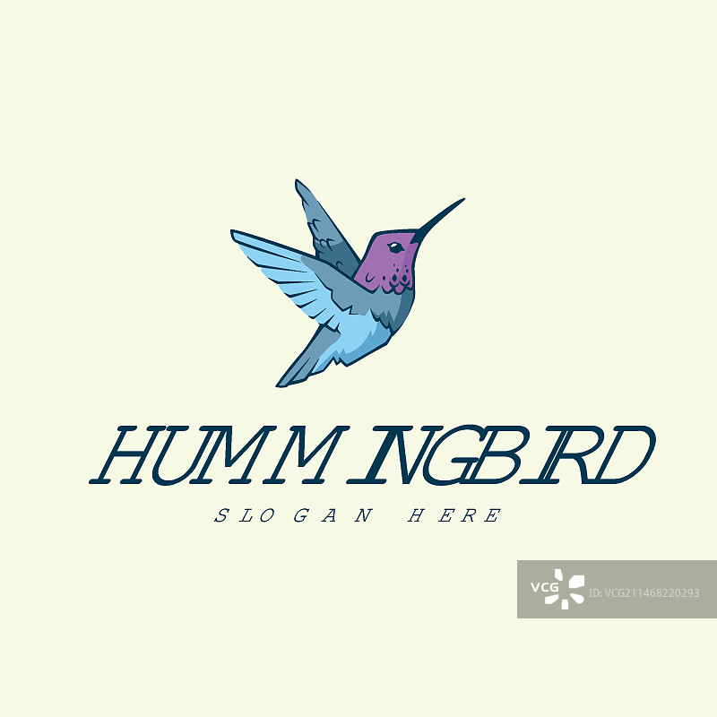 蜂鸟Logo模板图片素材