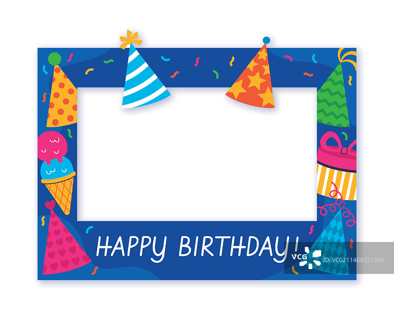 手绘拍照框架模板图片素材