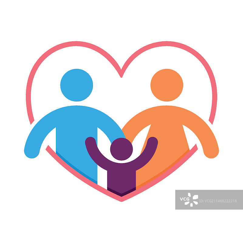 扁平风格家庭符号模板图片素材