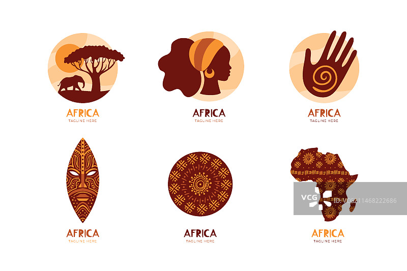 非洲Logo模板系列图片素材