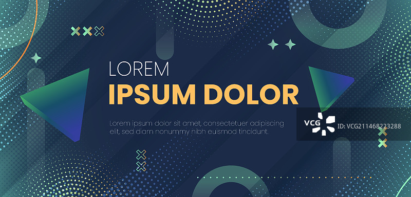 渐变半色调横幅图片素材