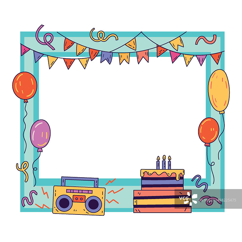 手绘摄影棚框架设计图片素材